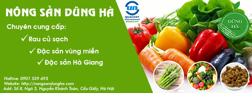 Dũng Hà chuyên cung cấp thực phẩm sạch tại Hà Nội
